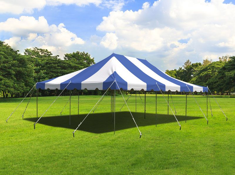 20′ x 30′ Blue & White Tent Drake Tent Rental