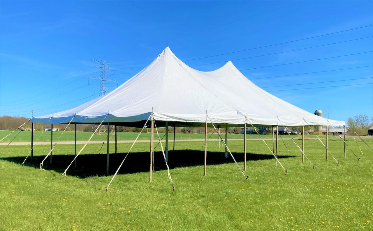 30′ x 45′ Solid White Tent Drake Tent Rental